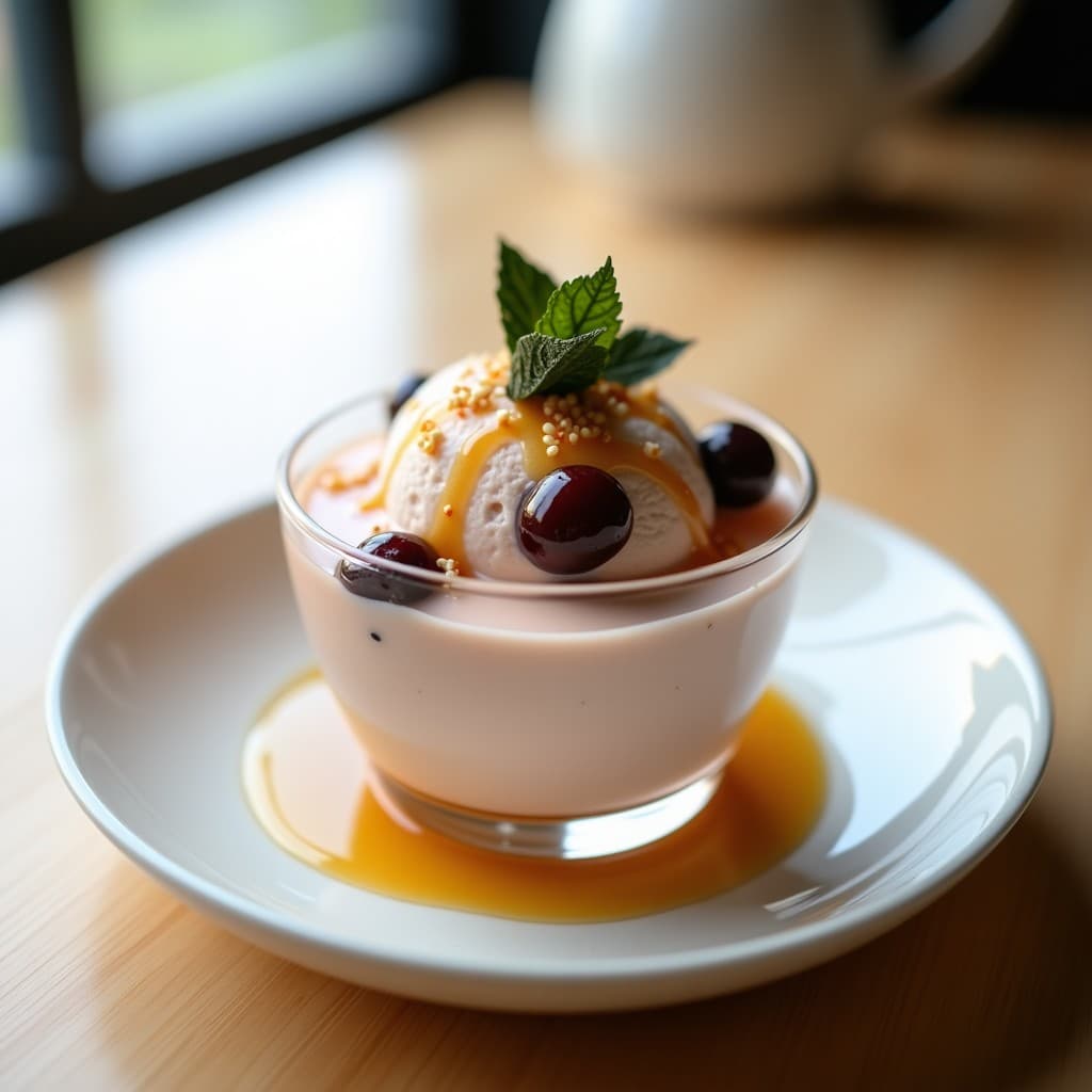 Helado de Umeboshi y Miel de Agave: Postre Japonés Sin Azúcar y Digestivo