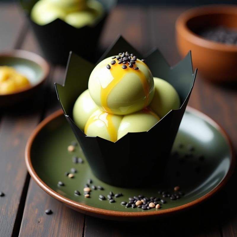 Helado de Wasabi y Miel: Postre Japonés Picante y Fresco en 3 Ingredientes