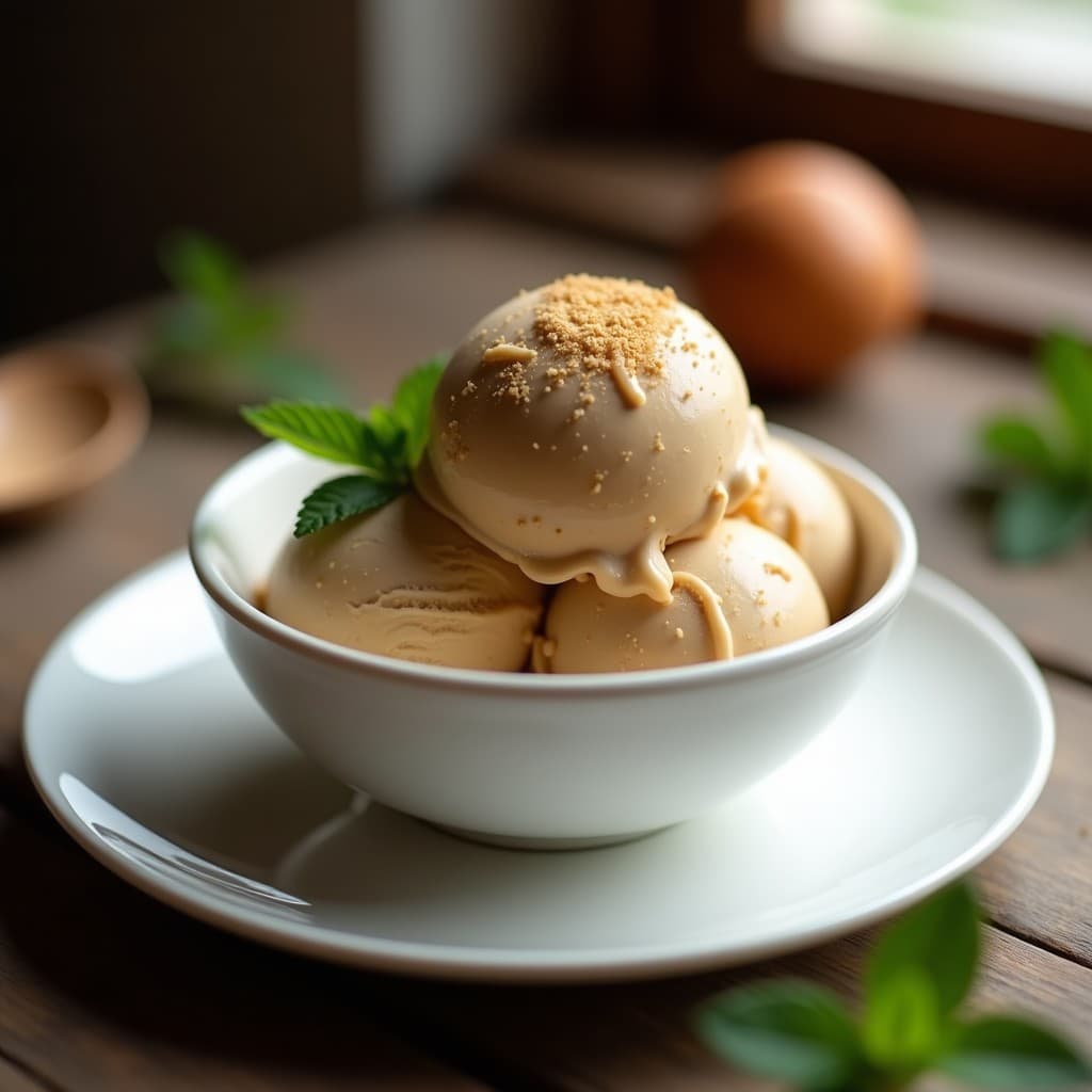 Helado de Zarzaparrilla y Nuez Moscada: Postre Vegano Sin Lácteos y Tradicional Español