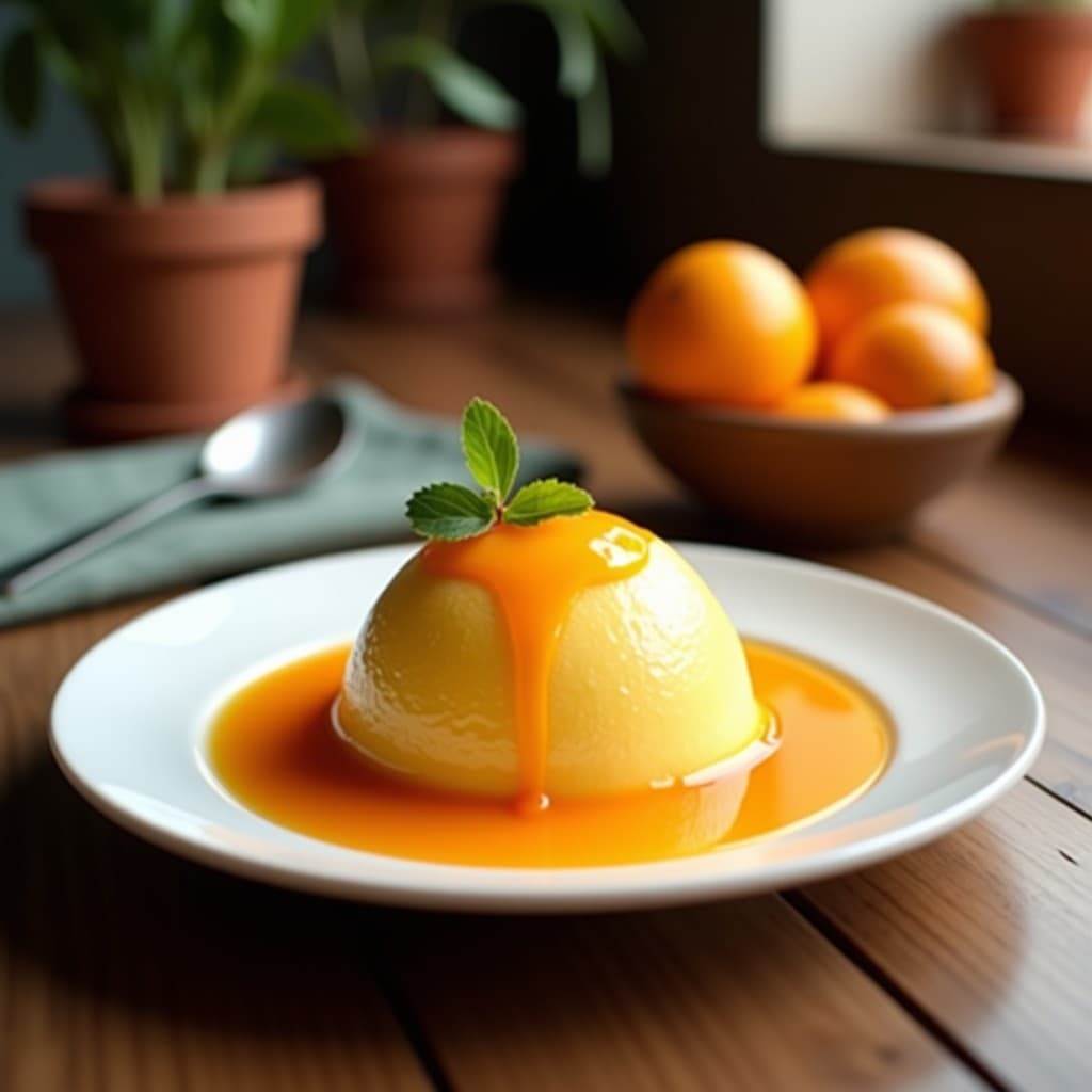 Helado de Zumo de Naranja Sanguina y Canela: Postre Vegano Sin Lácteos