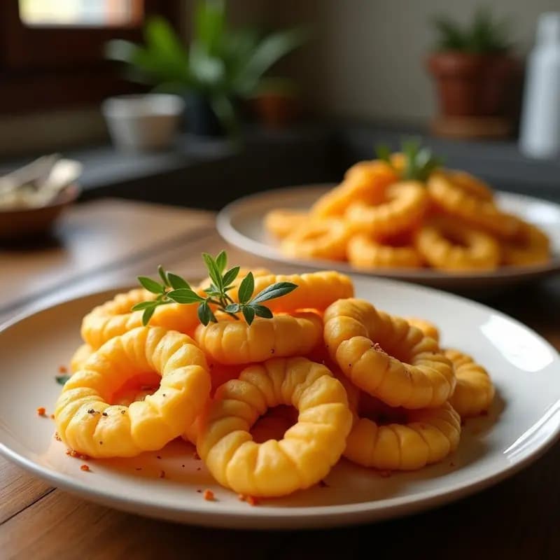 Hierbas Fritas con Harina y levadura: Desayuno tradicional de La Mancha crujiente