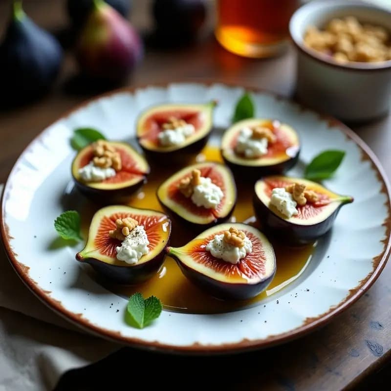 Higos Rellenos de Queso Cabral con Miel: Postre Dulce-Salado de Otoño
