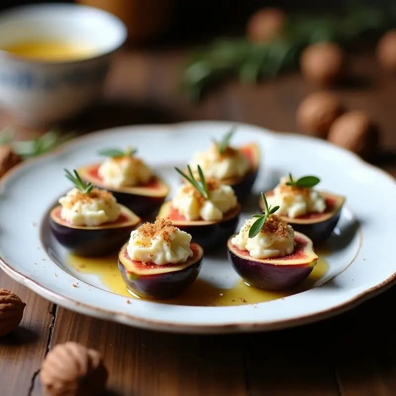 Higos Rellenos de Queso Cabrales y Nueces: Postre Asturiano Gourmet en 5 Minutos