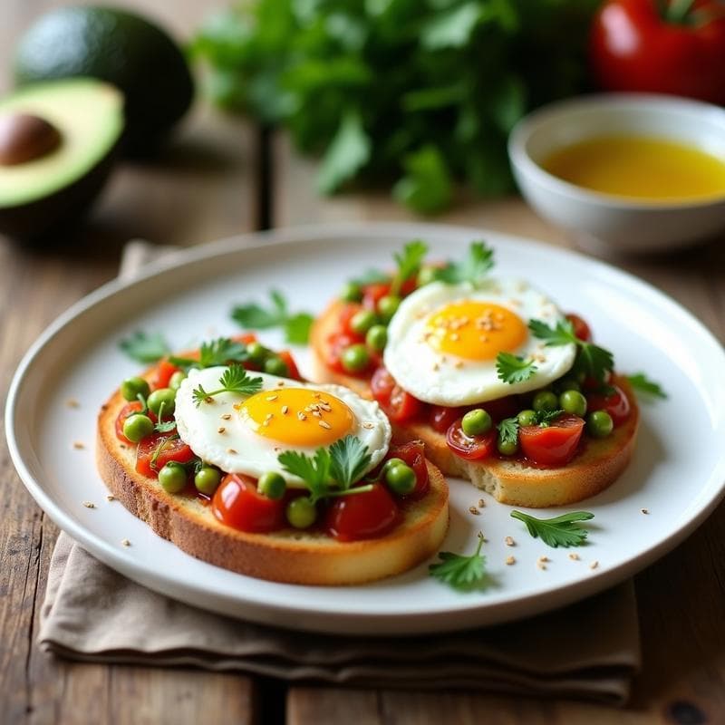 Hobz Biz-Zejt con Aguacate y Huevos Pochados: Receta Maltesa Gourmet para Brunch