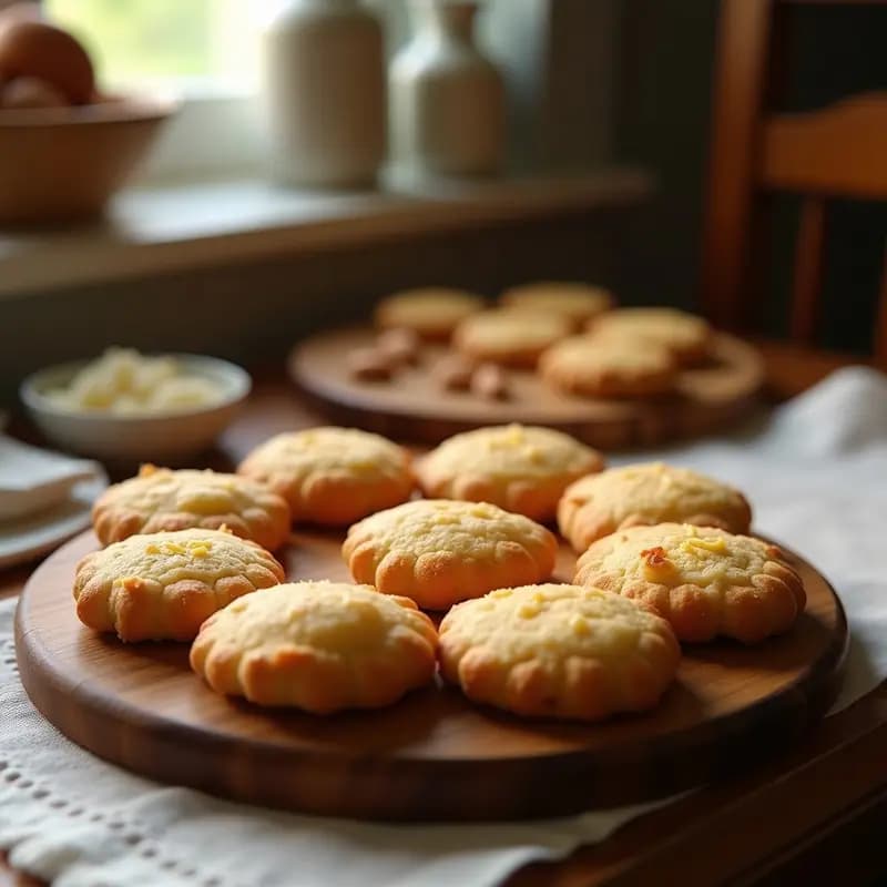Hojaldres de Almendra: Galletas Crujientes de Obispalias con Claras