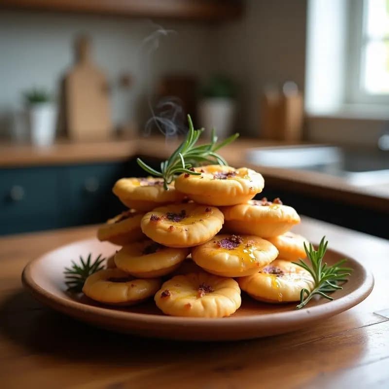 Hojaldres de Batata Morada y Queso de Cabaña: Receta Argentina Keto en Airfryer