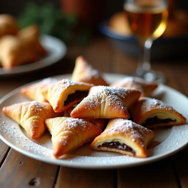 Hojaldres con Chocolate y Azúcar Glass: Receta de Carnestas Dulces en Airfryer