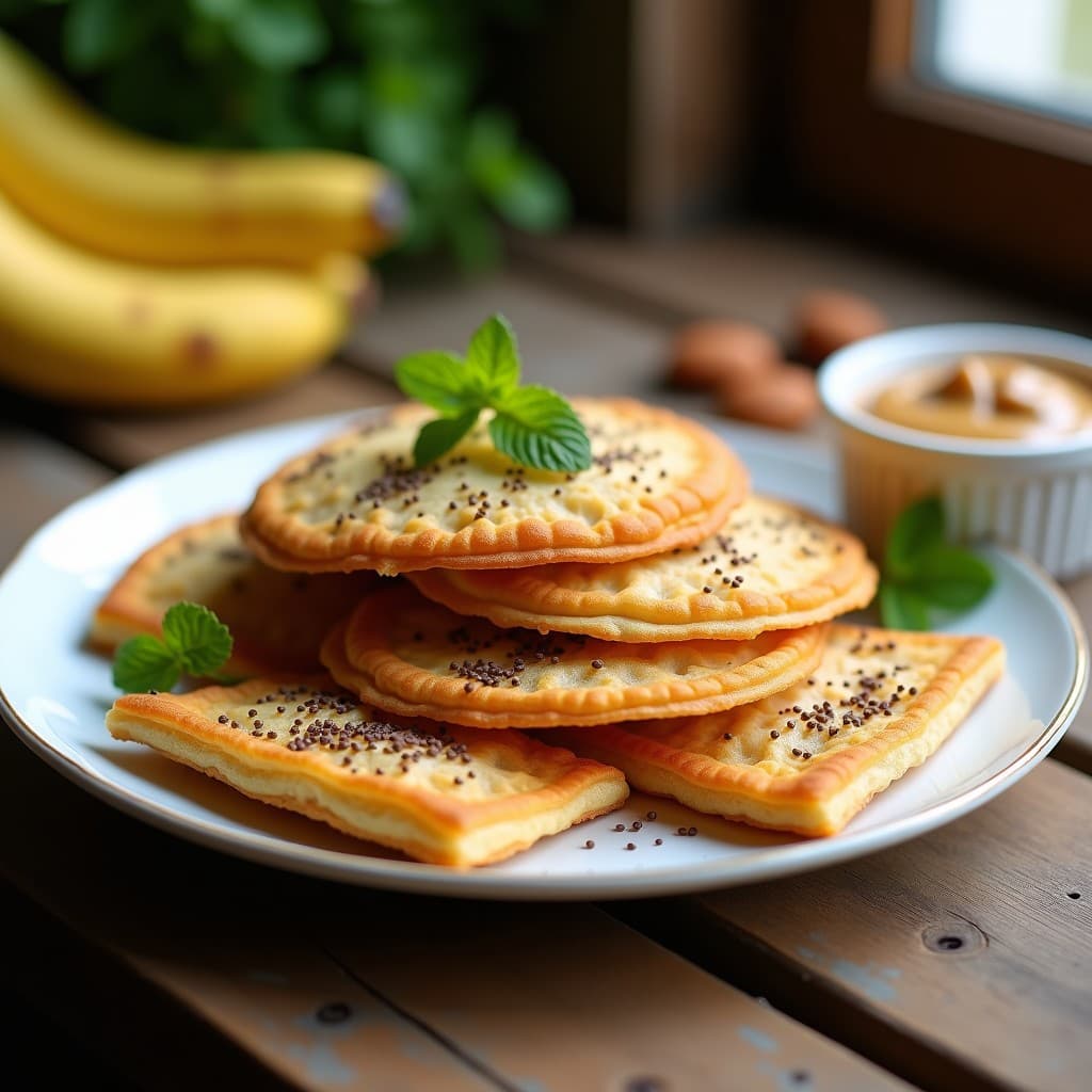 Hojaldres de Harina de Banano y Semillas de Chía: Desayuno Keto Sin Horno