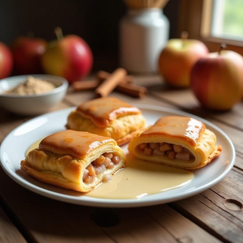Hojaldres de Manzana y Canela con Glaseado de Stevia: Postre Sin Azúcar en Airfryer