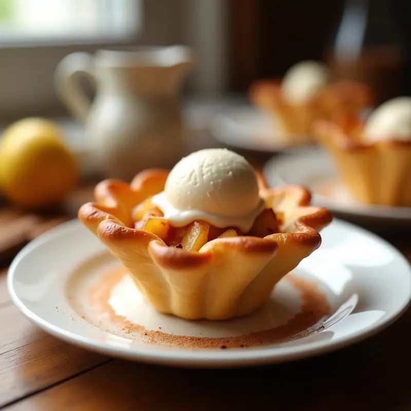 Hojaldres de Manzana y Canela en Taza para Microondas: Postre Rápido y Sin Harina