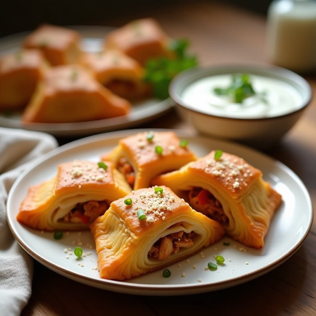 Hojaldres de Masarepa con Relleno de Pollastre y Ají Dulce: Receta Venezolana en Airfryer