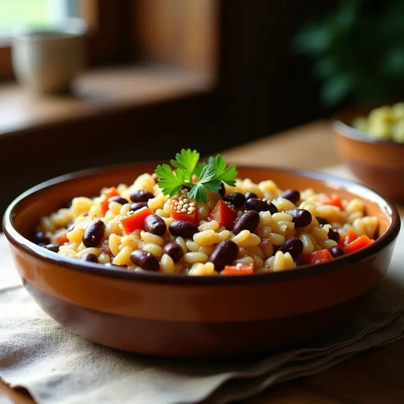 Hoppin’ John Afroamericano con Arroz y Alubias: Receta Vegana y Económica