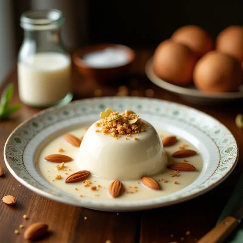 Horchata de Almendras y Cardamomo con Virutas de Coco: Bebida Mexicana Vegana Sin Azúcar