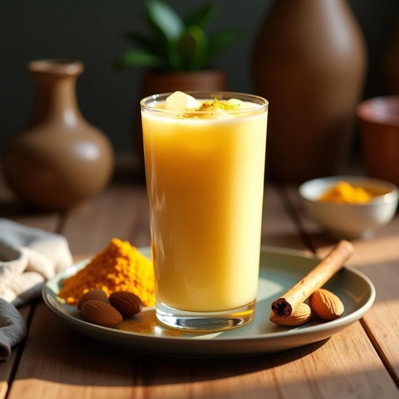 Bebida de Horchata de Almendras y Cúrcuma: Receta Spaniard Antiinflamatoria sin Azúcar