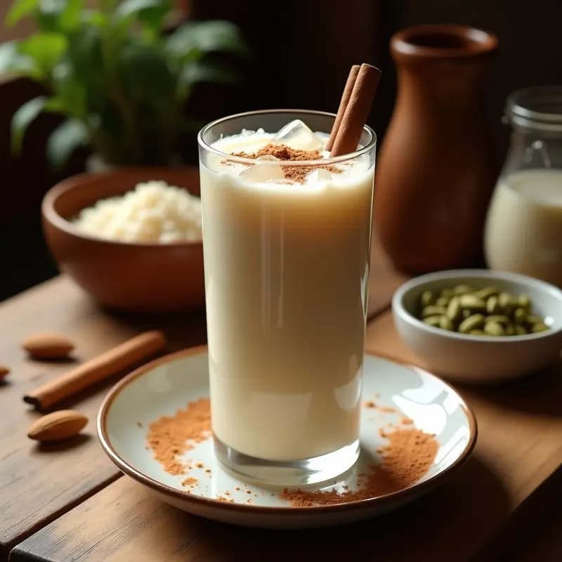Horchata de Arroz y Almendras con Especias: Bebida Mexicana Tradicional Sin Lácteos
