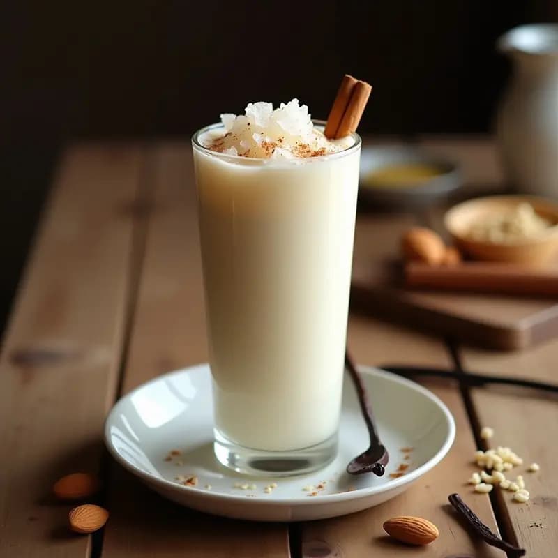 Horchata de Arroz y Almendras con Esencia de Vainilla: Bebida Española Tradicional