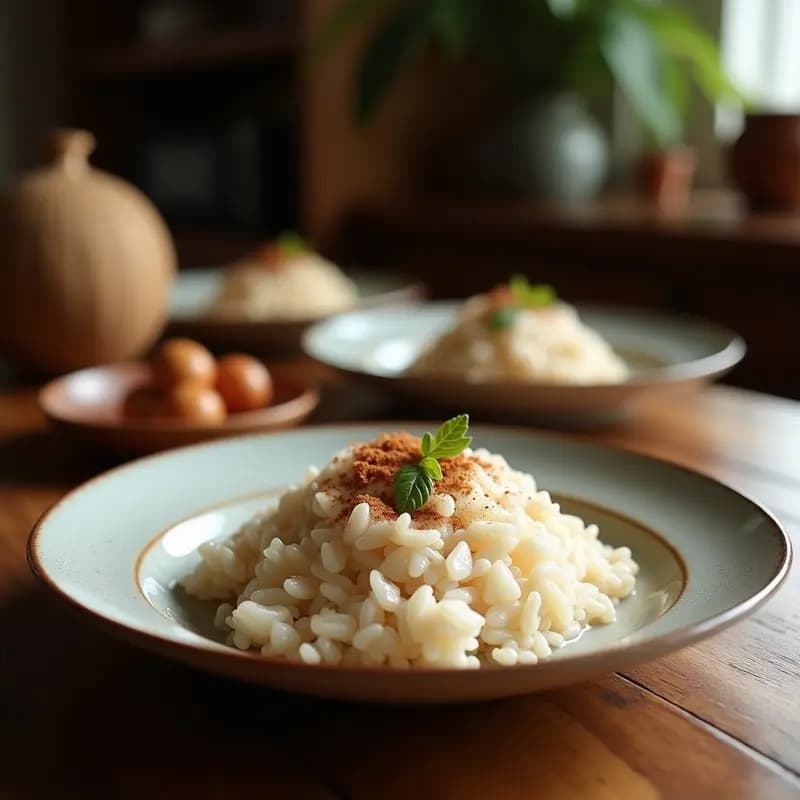 Bebida de Horchata de Arroz y Canela con Topping de Coco: Receta Española Vegana y Refrescante