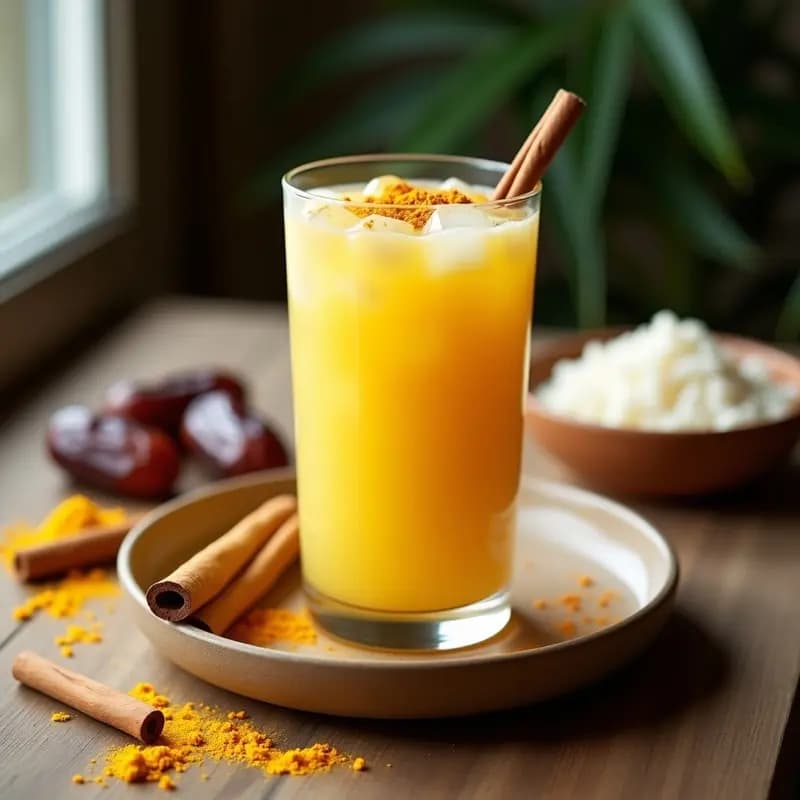 Bebida de Horchata de Arroz con Canela y Cúrcuma: Versión detox y sin azúcar
