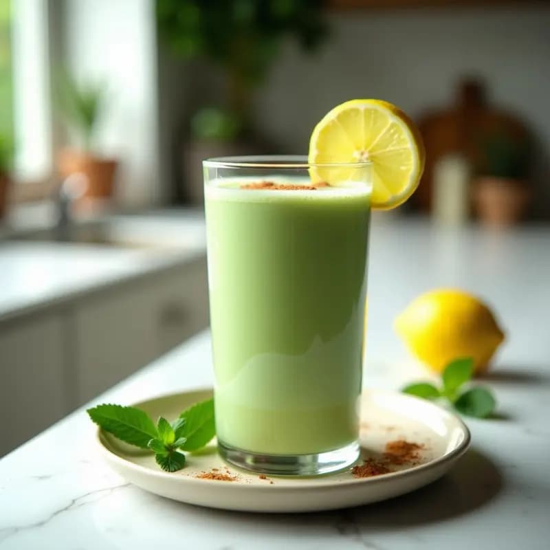 Bebida de Horchata con Espirulina y Limón: Batido Colombiano Detox y Energizante