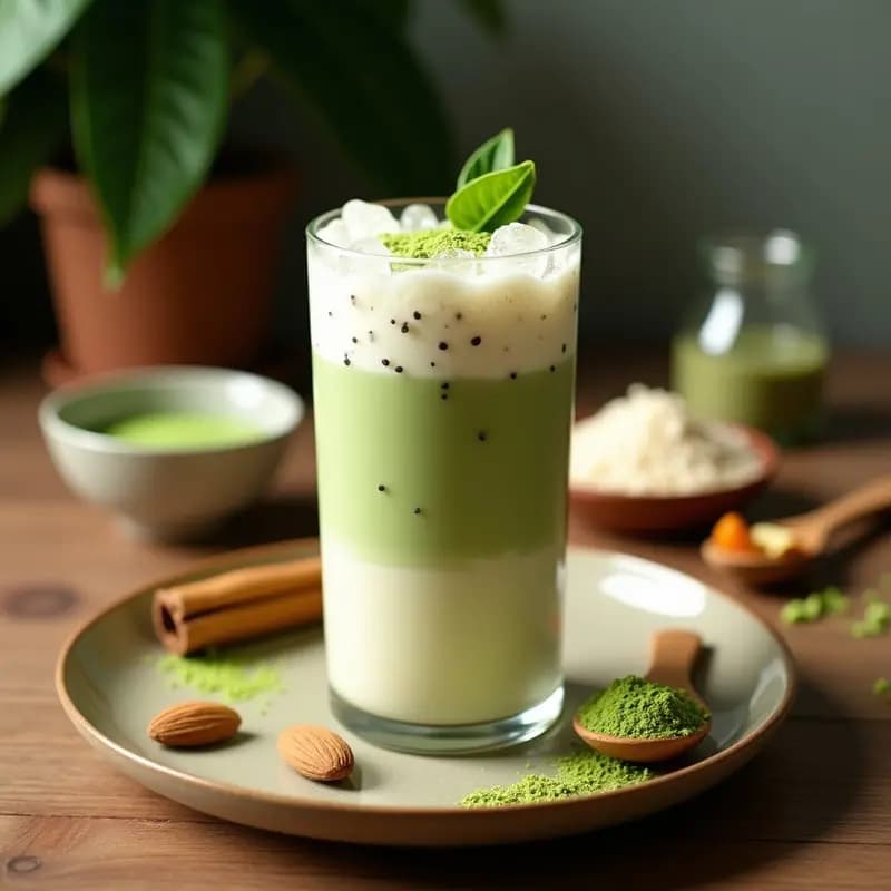 Bebida de Horchata con Matcha: Receta Mexicana y Japonesa Fusionada y Energizante