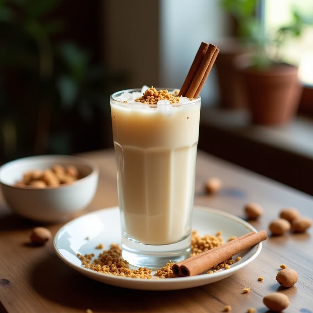 Bebida de Horchata de Tigernut con Canela y Cardamomo: Receta Española Vegana Sin Lactosa