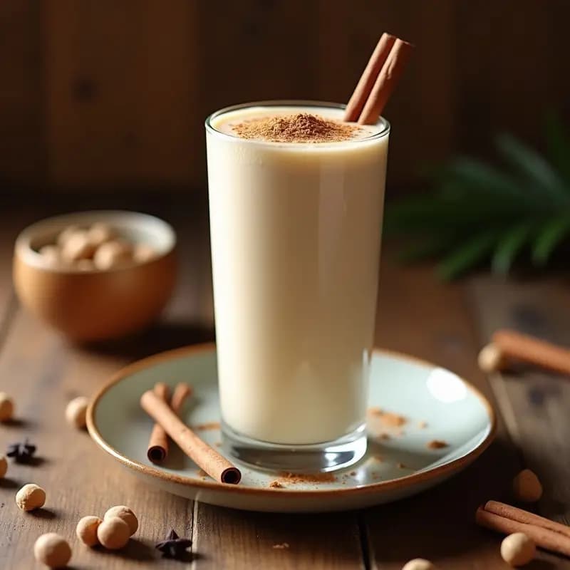 Horchata de Tigernuts con Canela y Vainilla: Bebida Española Sin Azúcar y Sin Lactosa