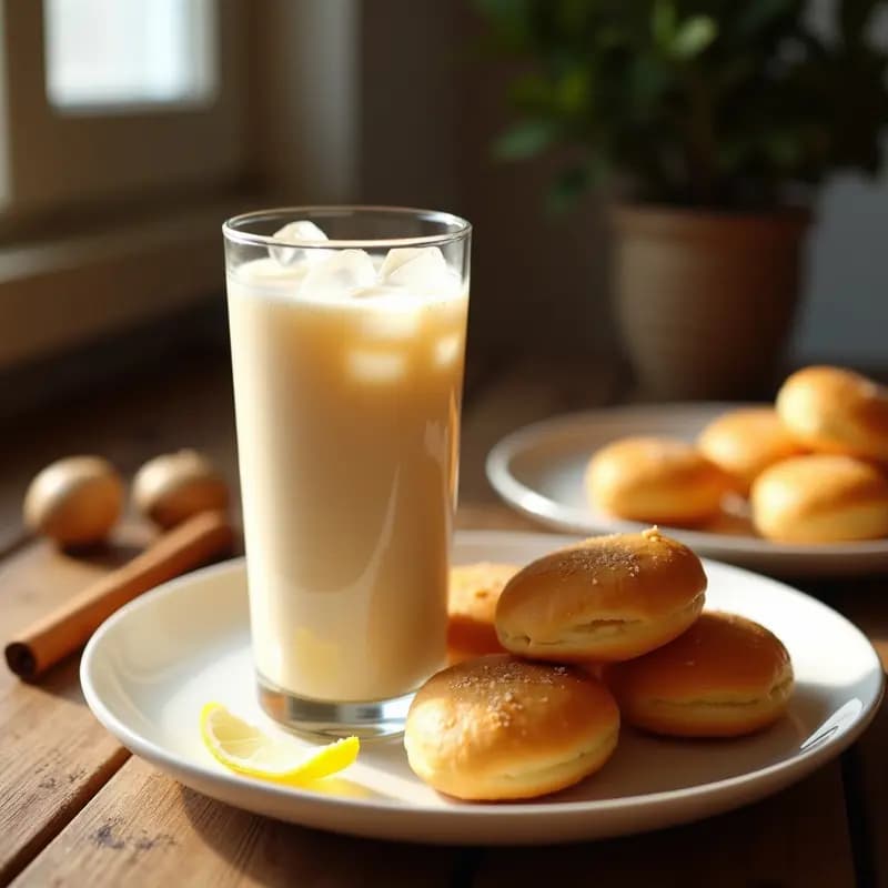 Horchata Valenciana con Fartons: Bebida Tradicional Refrescante y Dulce
