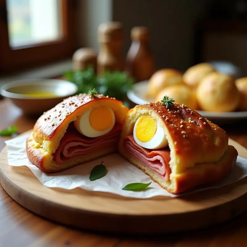 Hornazo de Salamanca con Embutidos y Huevo: Receta para Llevar de Excursión