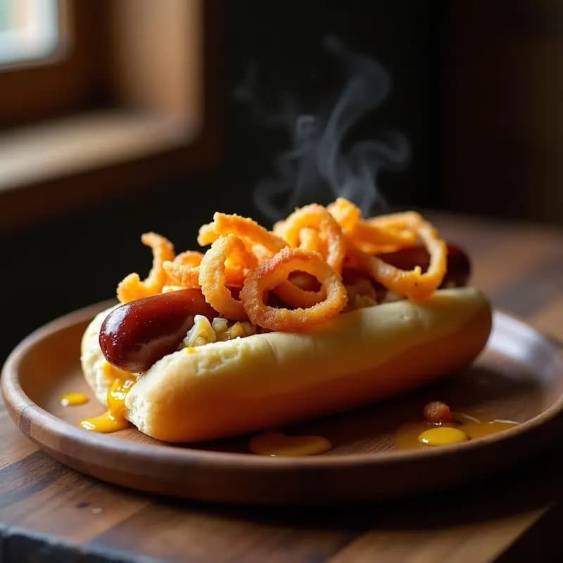 Hot Dogs con Chucrut, Cebolla Crujiente y Mostaza de miel: Receta Alemána para el Fin de Semana