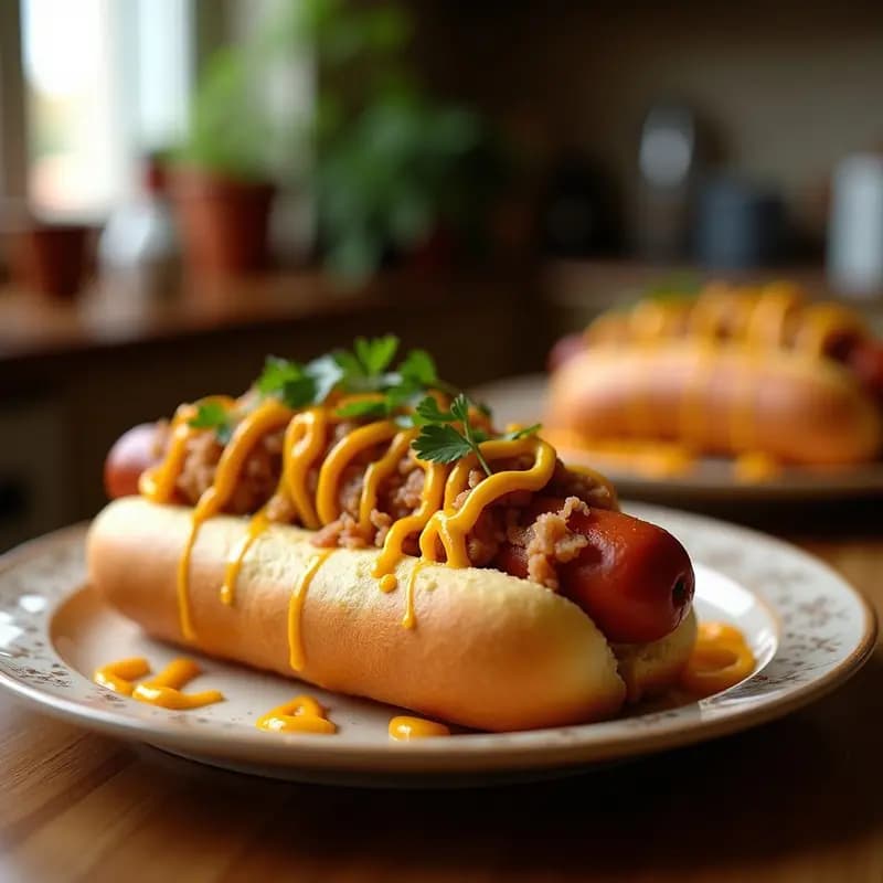 Hot Dogs con Pan de Brioche y Toppings de Queso Fundido y Doritos Triturados: Receta de Comida Basura Extrema