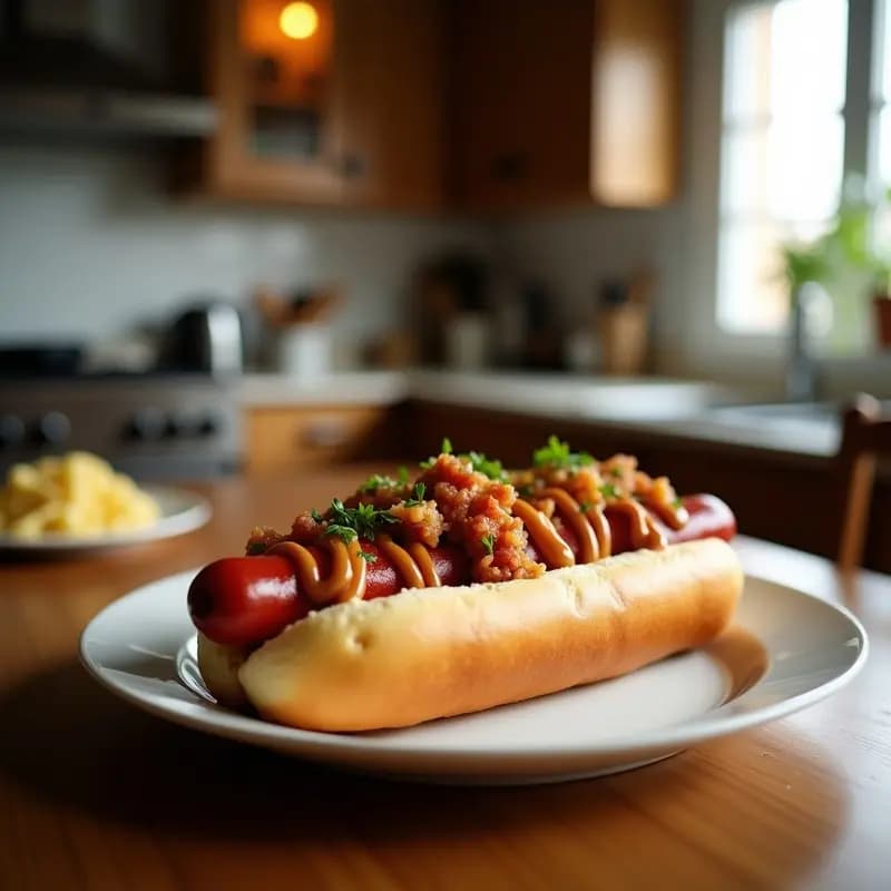 Hot Dogs con Pan de Brioche y Toppings Gourmet: Receta Americana para una Cena Divertida