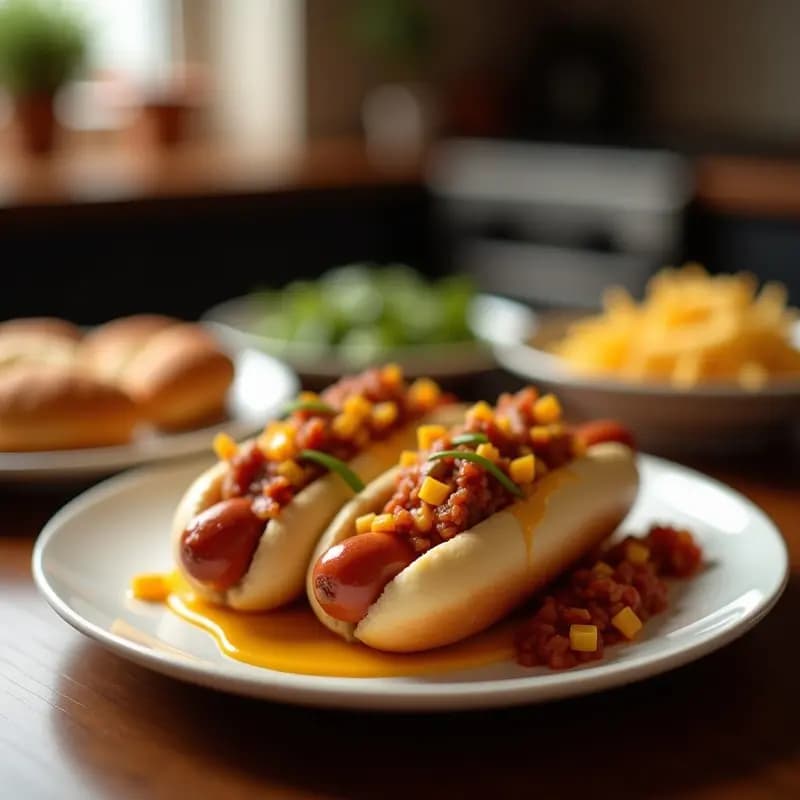 Hot Dogs con Queso Cheddar y Salsa de Barbacoa Casera: Receta para una Cena Divertida