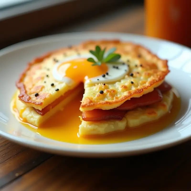 Huevo Frito Relleno de Tortilla de Patata: Receta Viral en 15 Minutos que Rompe Internet