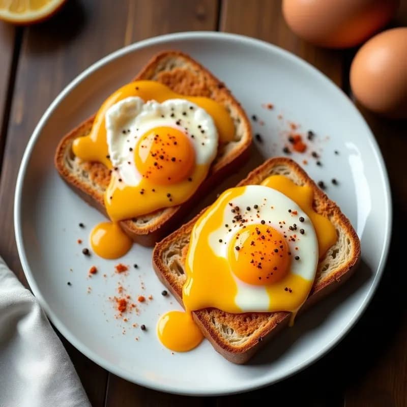 Huevo con Rotura de Oro y Queso Derretido: Receta Viral en Airfryer en 10 Minutos