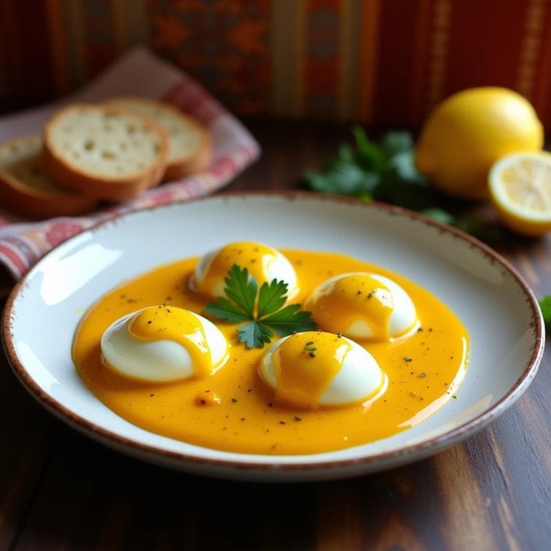 Huevos Escabechados con Salsa de Aji Amarillo y Cúrcuma: Receta Peruana en Thermomix