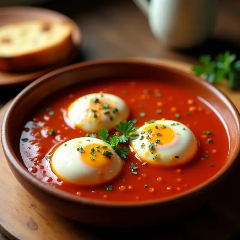Huevos Escabechados en Salsa de Tomate y Pimentón: Receta Española en Olla Express
