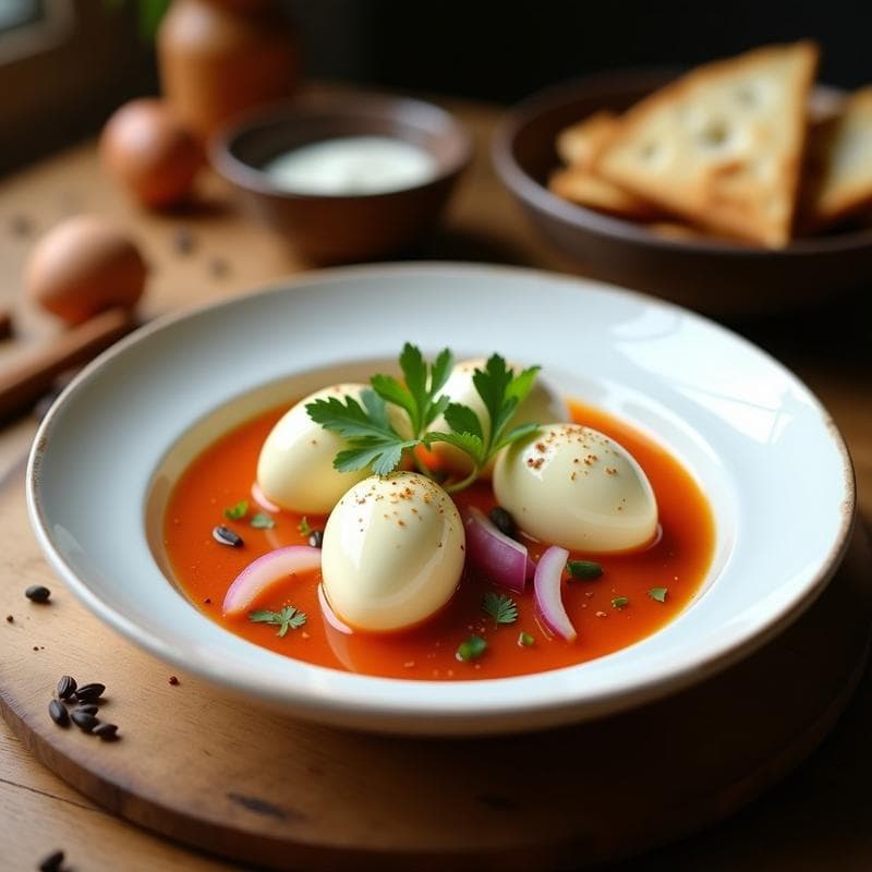Huevos Escabechados en Salsa de Tamarindo: Receta en Thermomix con Toque Árabe