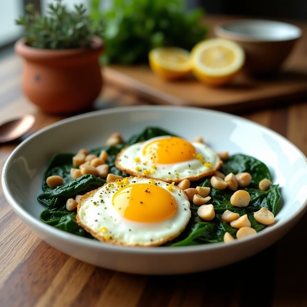 Huevos al Horno con Espinacas y Queso de Oveja: Desayuno Griega Keto en 20 Minutos