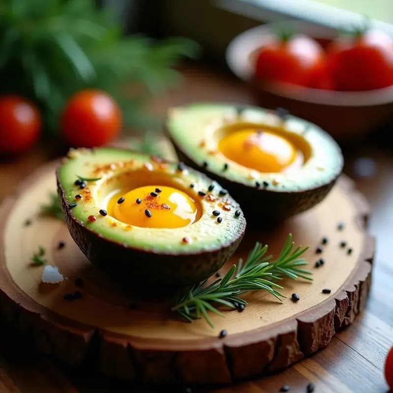 Huevos en Nido de Aguacate al Horno: Desayuno Altamente Fotogénico en 12 Minutos