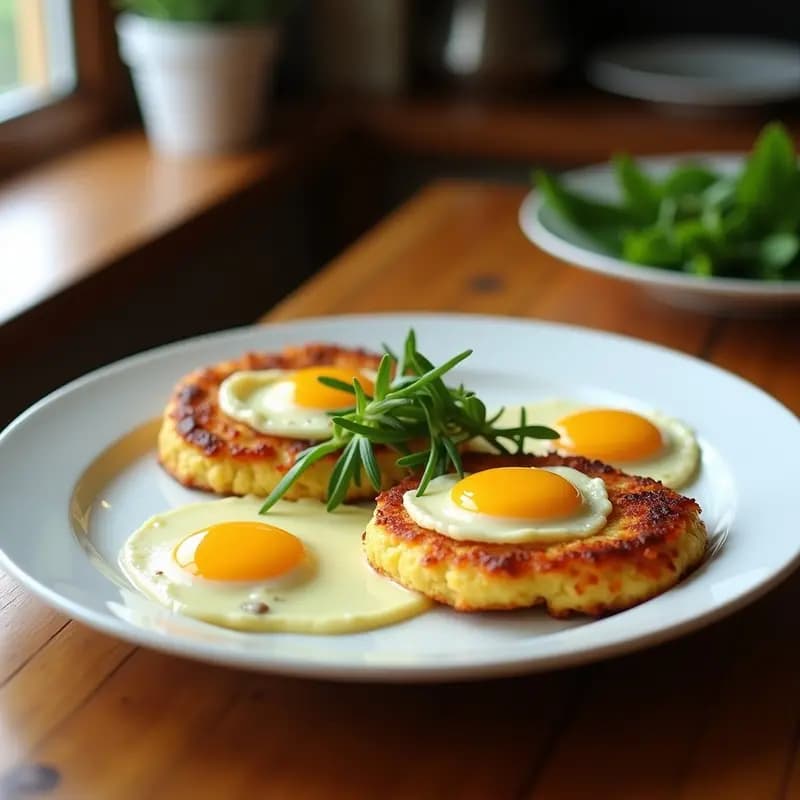 Huevos al Nido con Espinacas y Queso Feta: Desayuno Griego en Airfryer que se Ve de Another Level