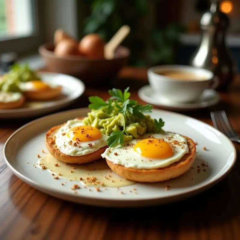 Huevos al Nido en Pan de Centeno con Aguacate y Semillas de Sésamo: Desayuno Escandinavo en 5 Minutos