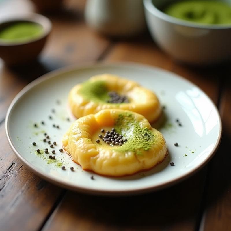 Huevos en Nube con Espolvoreado de Matcha y Semillas de Chía: Desayuno Keto en 15 Minutos
