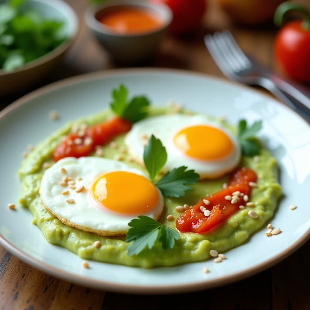 Huevos Poché con Puré de Aguacate y Picante de Habanero: Brunch Mexicano en 10 Minutos