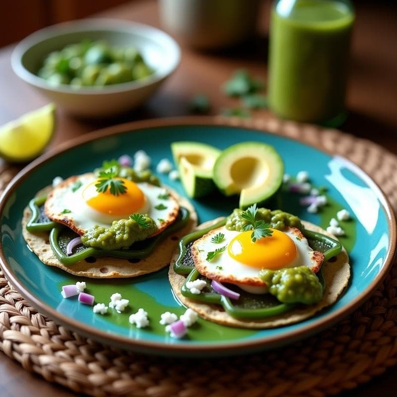 Huevos Rancheros con Nopales y Salsa Verde: Desayuno Mexicano Alto en Fibra en 20 Minutos