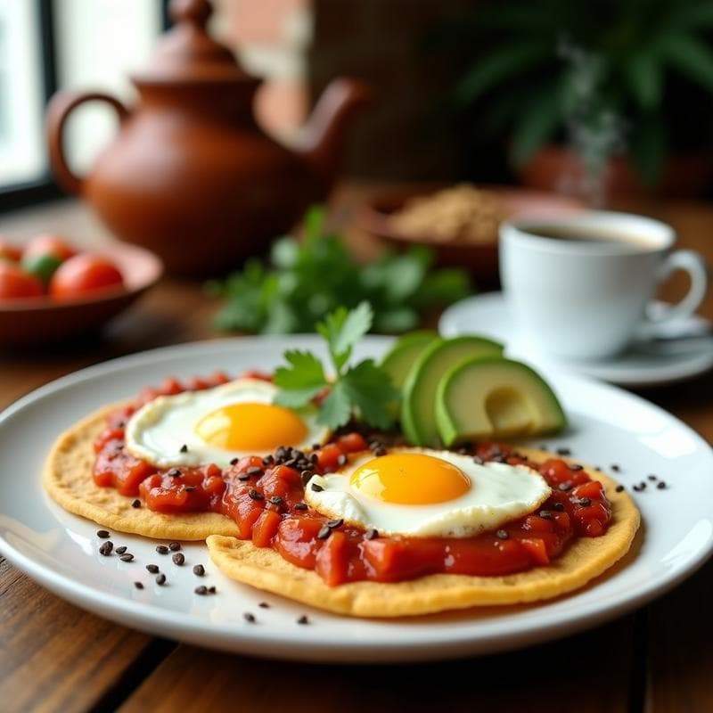 Huevos Rancheros con Tortillas de Garbanzo: Desayuno Mexicano Sin Gluten y Alto en Proteína