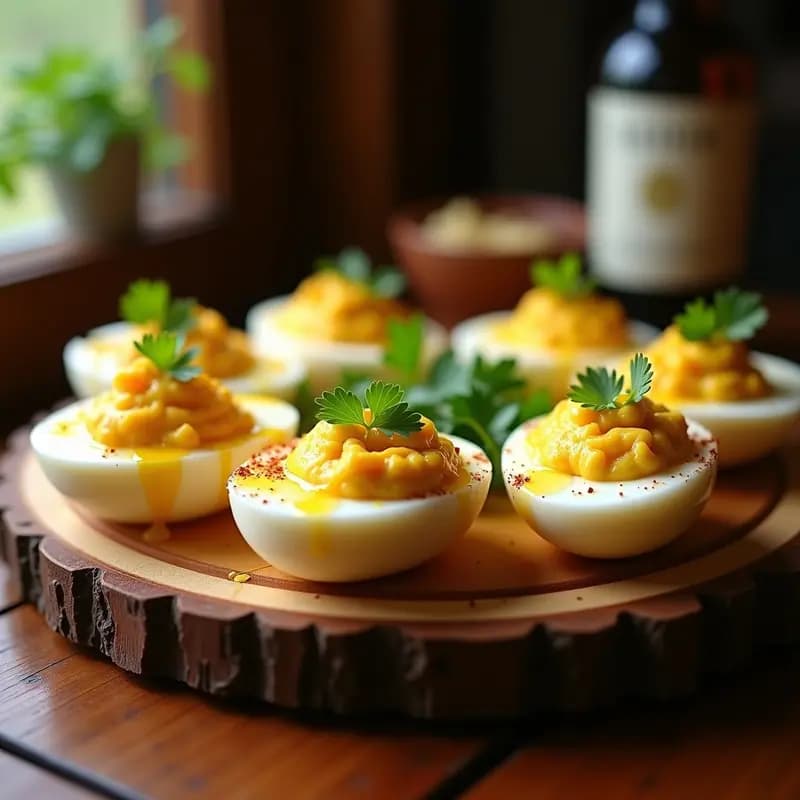 Huevos Rellenos de Puré de Patata Trufados: Receta Viral en 20 Minutos que Engancha