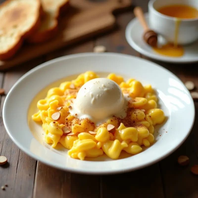 Huevos Revueltos con Helado de Vainilla: Desayuno Sorprendente Dulce-Salado en 5 Pasos