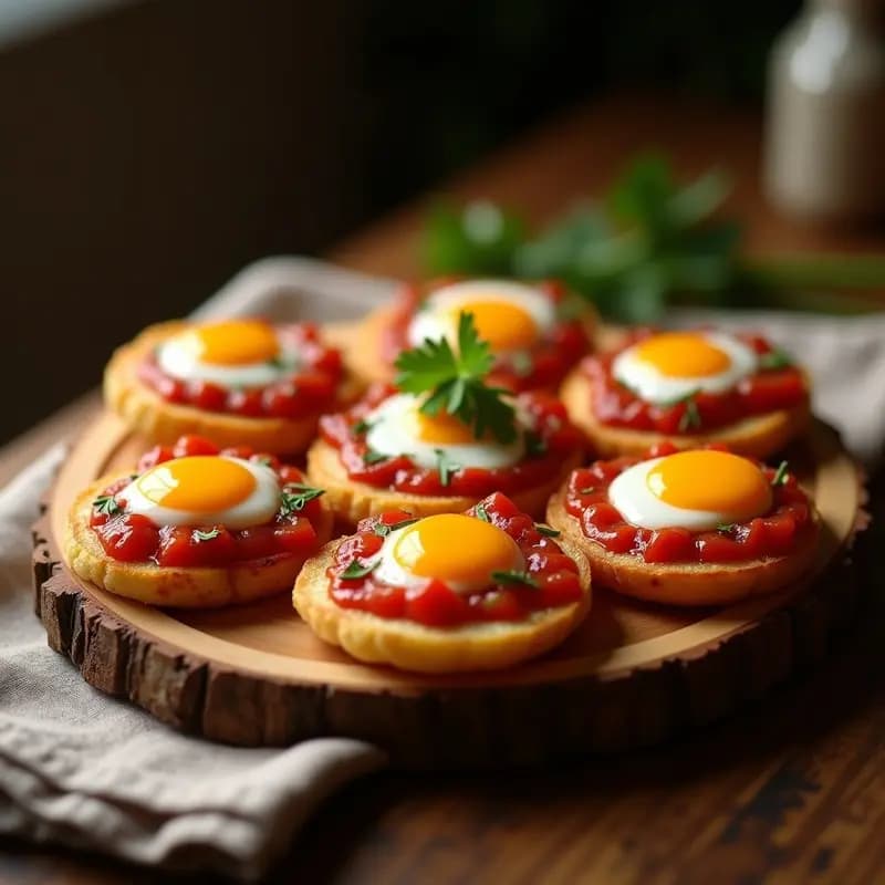 Huevos Rojos Volcán con Patata Crujiente: Receta Viral en 15 Minutos que Triunfa en TikTok