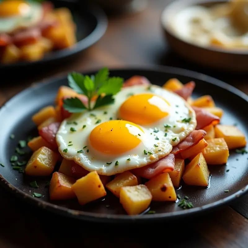 Huevos Rotos con Trufo Negro: Receta en Airfryer en 15 Minutos con Toque Gourmet