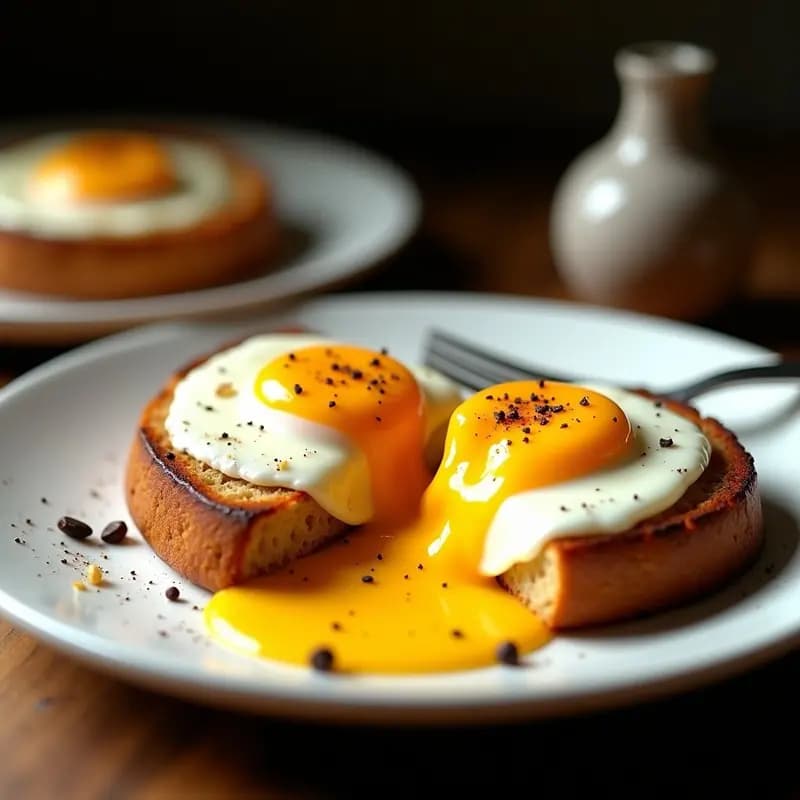 Huevos Rotos Volcán con Trufa y Queso Fundido: Receta Viral en 10 Minutos